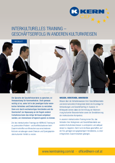 Interkulturelles Training Infoblatt Download
