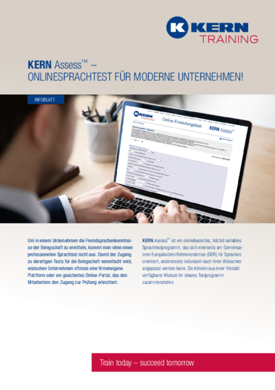 PDF Download Infoblatt KERN Assess Einstufungstest für Sprachen