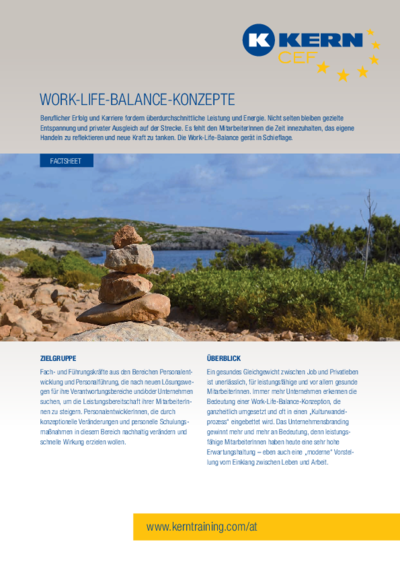 Work-Life-Balance-Konzepte Factsheet Download