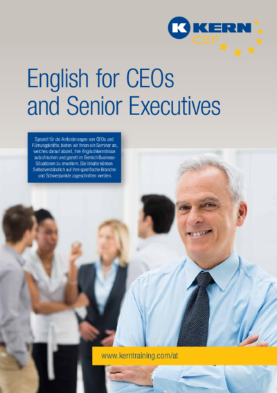 English for CEOs and Senior Executives Infoblatt Download