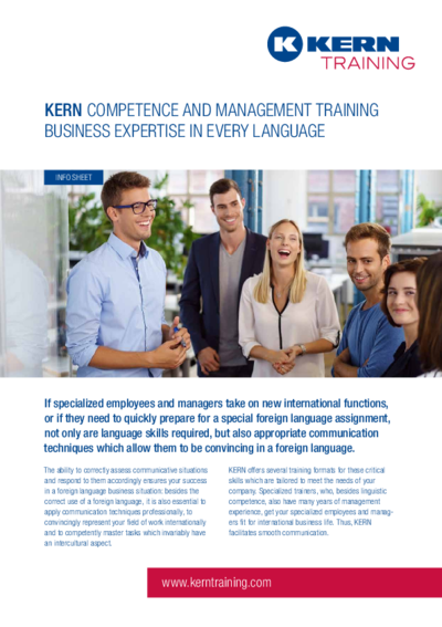 PDF Download Infosheet Competence Training