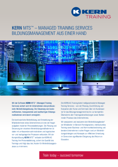 PDF Download Infoblatt Managed Training Services