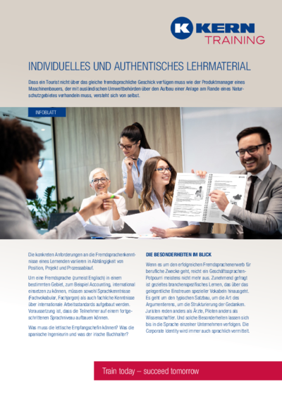 PDF Download Infoblatt Individuelles und authentisches Lehrmaterial