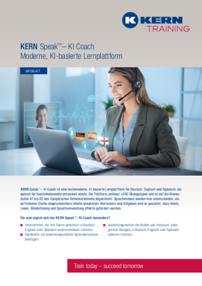 PDF Download Infoblatt KERN Speak™– KI Coach