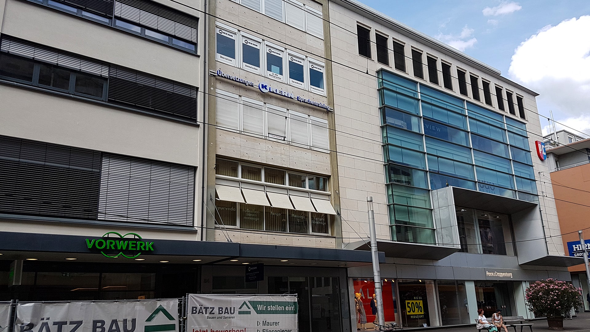 Exterior view of the KERN language school Heilbronn