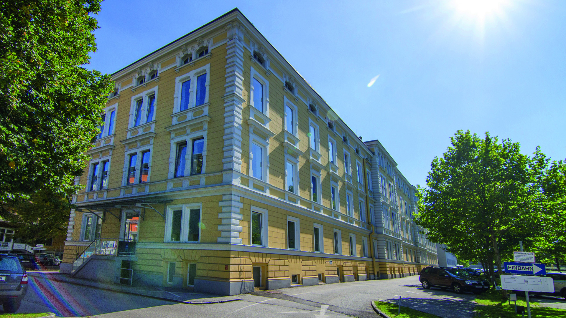 Vue extérieure de l'école de langues KERN Linz